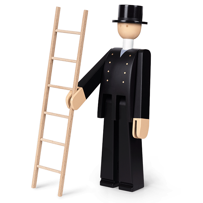 Kay Bojesen Chimney Sweeper, Black, view 4