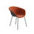 Duna 02 Four Leg Chair With Front Upholstery Chairs Arper 