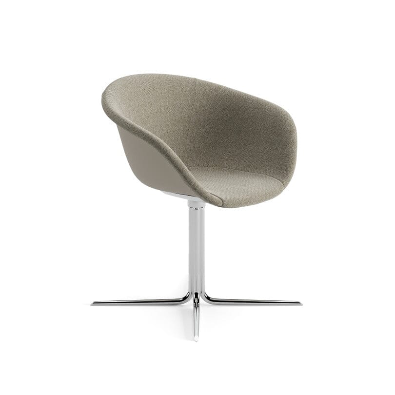 Duna 02 Four Ways Swivel Base Chair With Front Upholstery Chairs Arper 