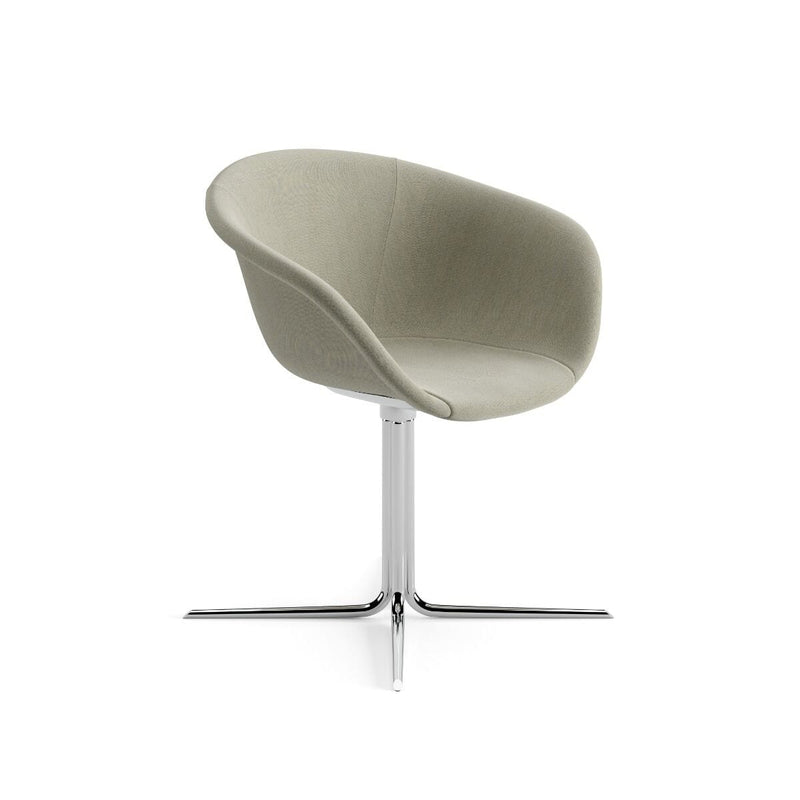Duna 02 Four Ways Swivel Base Chair With Fully Upholstery Chairs Arper 