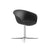 Duna 02 Four Ways Swivel Base Polypropylene Chair Chairs Arper Chromed Steel Black-PP0006 