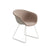 Duna 02 Sled Base Chair With Front Upholstery Chairs Arper 