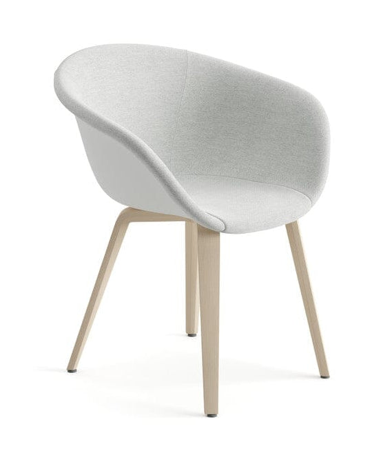 Duna 02 Wood Leg Chair With Front Upholstery Chairs Arper 