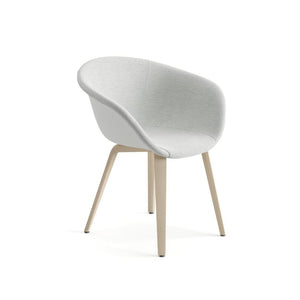 Duna 02 Wood Leg Chair With Front Upholstery Chairs Arper 