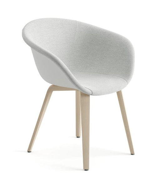 Duna 02 Wood Leg Chair With Front Upholstery Chairs Arper 