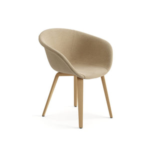 Duna 02 Wood Leg Chair With Full Upholstery Chairs Arper 