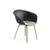 Duna 02 Wood Leg Chair With Seat Cushion Chairs Arper 