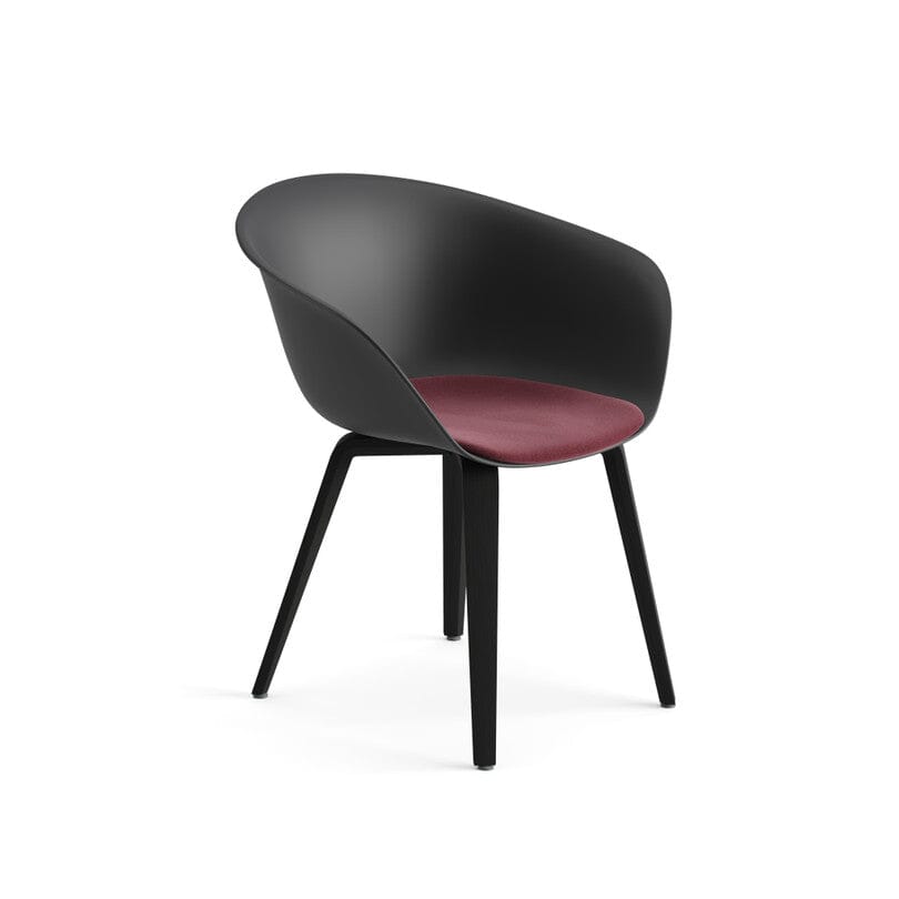 Duna 02 Wood Leg Chair With Seat Cushion Chairs Arper 