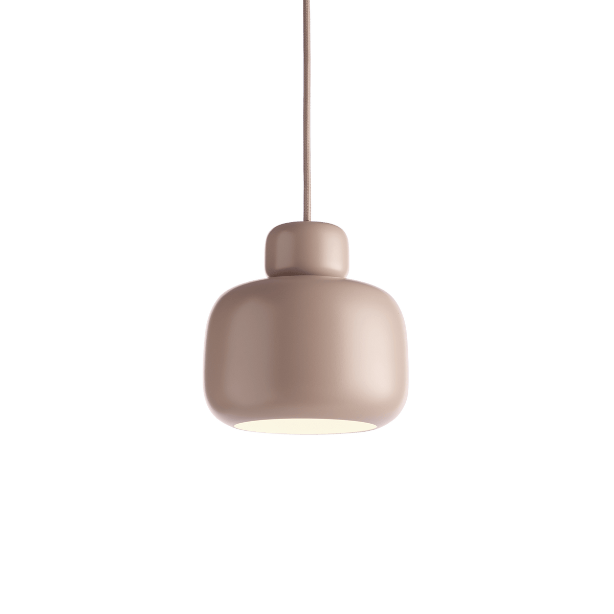 Stone Pendant Light hanging lamps Woud Dusty Rose 