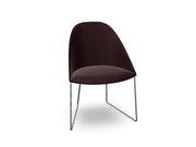 Cila Fully Upholstered Chair With Sled Base Chairs Arper 