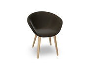 Duna 02 Wood Leg Chair With Full Upholstery Chairs Arper 
