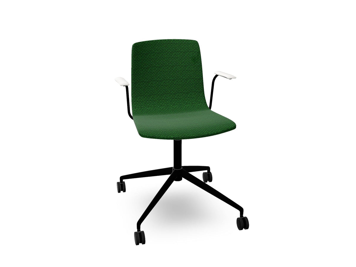 Aava 02 Fixed Trestle Base Chair With Fully Upholstered Chairs Arper 