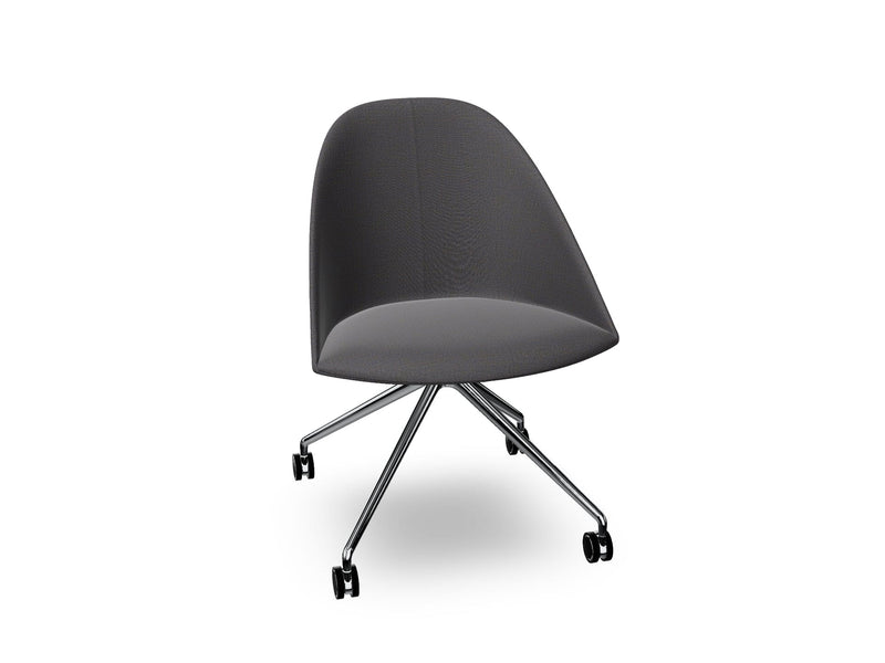 Cila Fully Upholtered Chair With Fixed Trestle Base Chairs Arper 