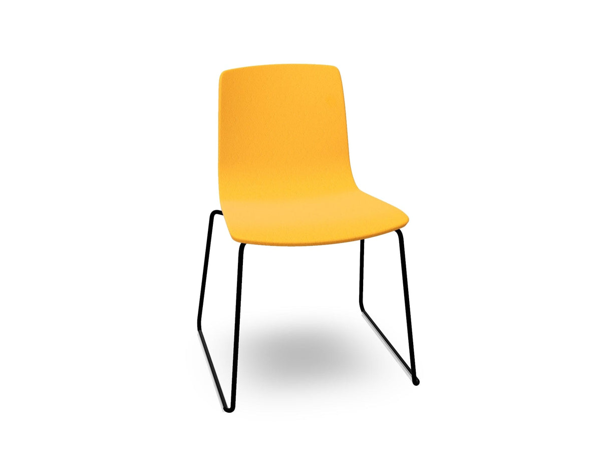 Aava 02 Sled Base Chair With Fully Upholstered Chairs Arper 