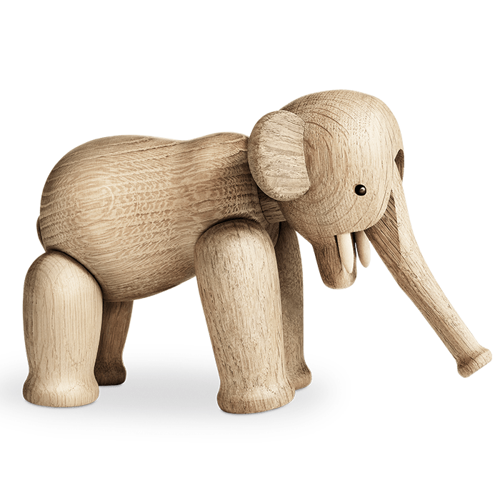 Kay Bojesen Elephant, Oak (Small), view 2