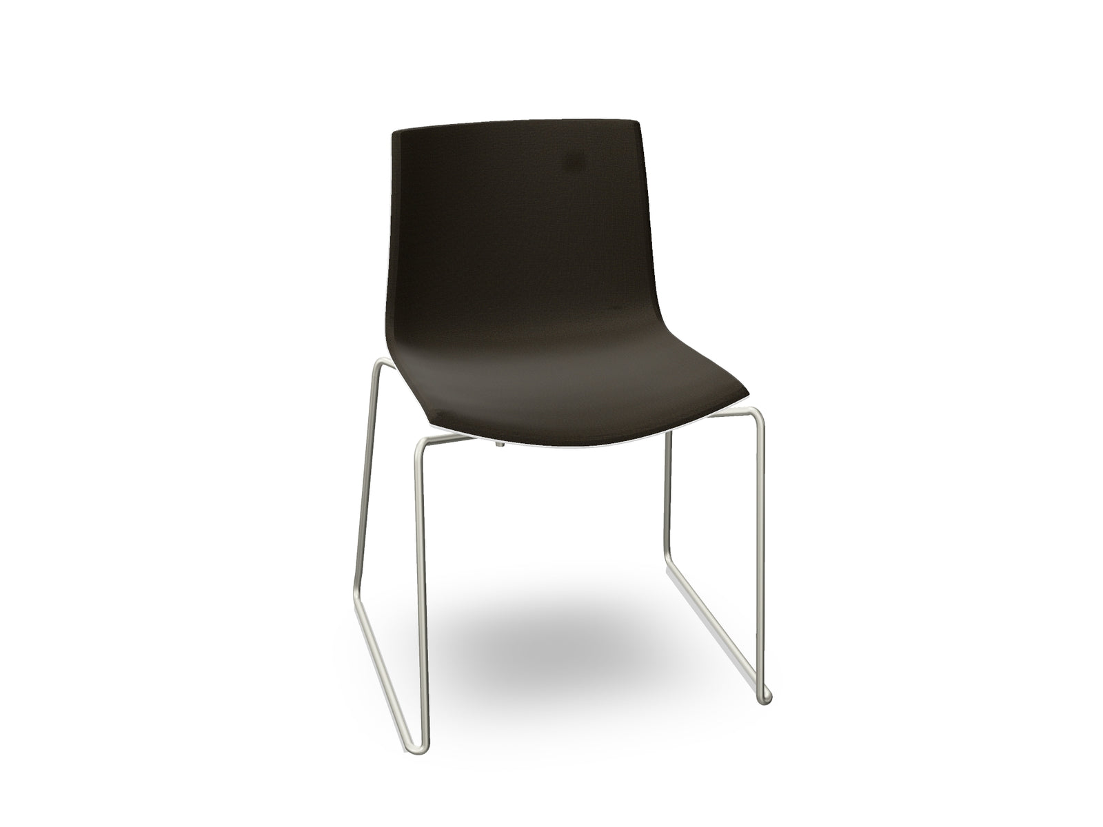 Catifa 46 Sled Base Polypropylene with Front-Face Upholstery