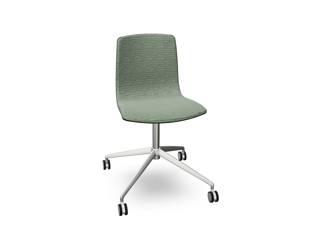 Aava 02 Fixed Trestle Base Wood Chair With Front Upholstery Chairs Arper 