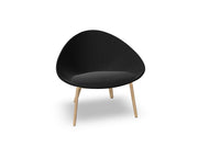 Adell 4 Leg Wood Lounge Chair With Fully Upholstered lounge chair Arper 