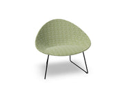 Adell Sled Base Lounge Chair With Fully Upholstered lounge chair Arper 