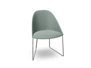 Cila Fully Upholstered Chair With Sled Base Chairs Arper 