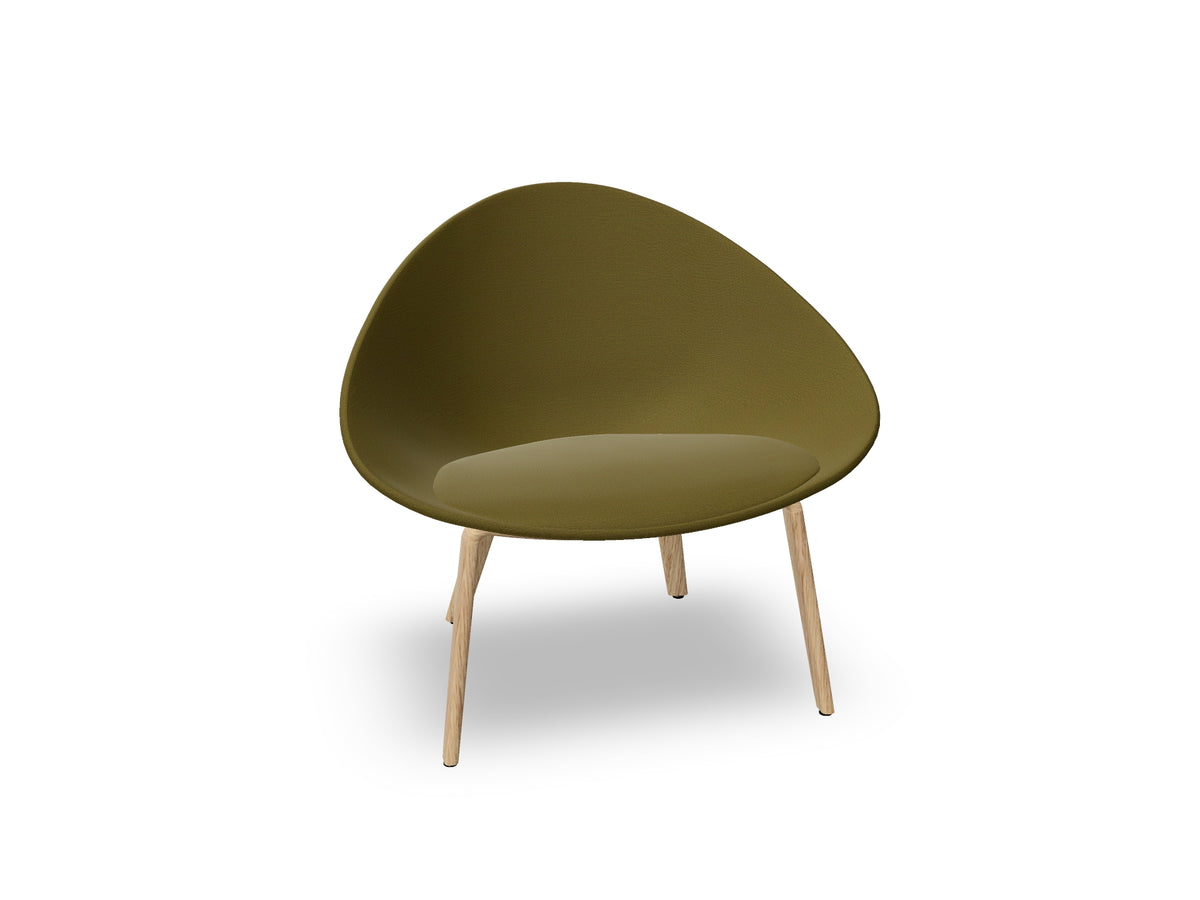 Adell 4 Leg Wood Lounge Chair With Fully Upholstered