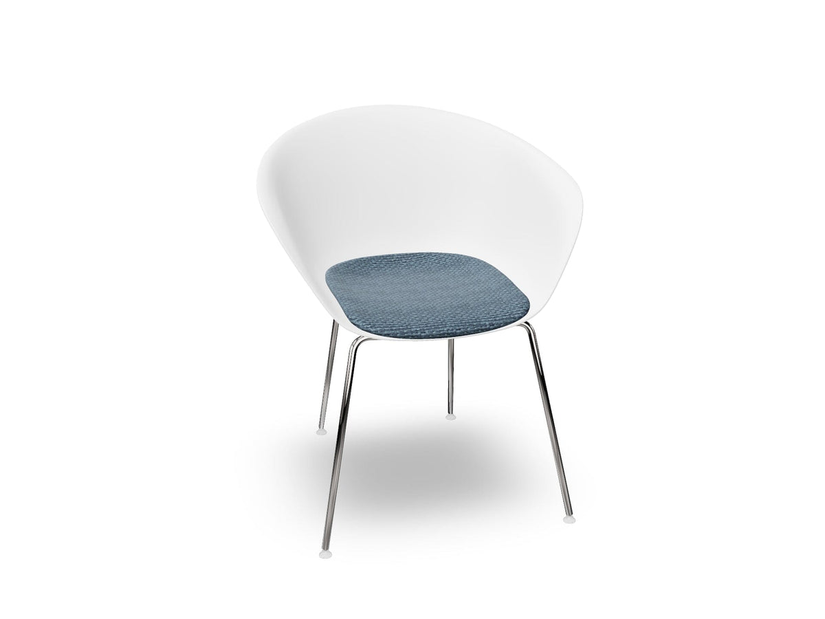 Duna 02 Four Leg Chair With Seat Cushion Chairs Arper 