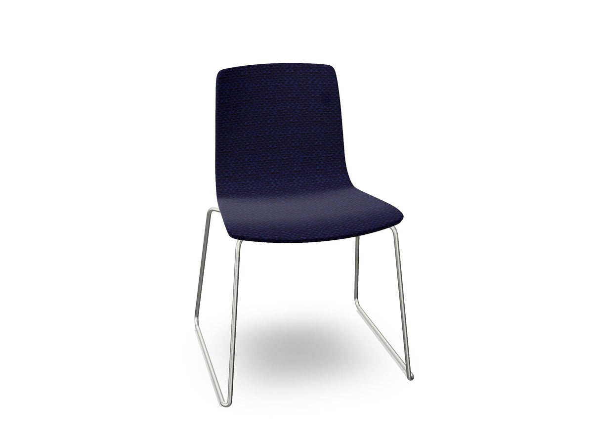 Aava 02 Sled Base Chair With Fully Upholstered Chairs Arper 