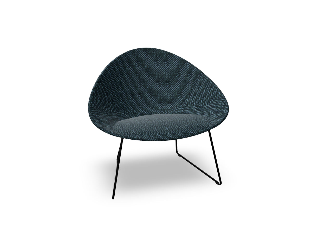 Adell Sled Base Lounge Chair With Fully Upholstered