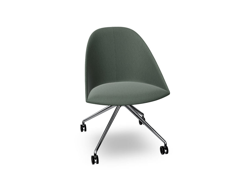 Cila Fully Upholtered Chair With Fixed Trestle Base Chairs Arper 