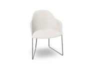 Cila Fully Upholstered Armchair With Sled Base Chairs Arper 