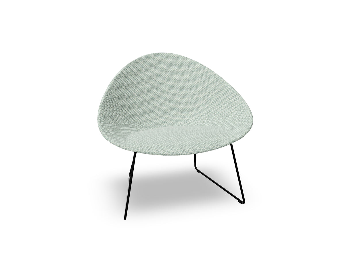 Adell Sled Base Lounge Chair With Fully Upholstered