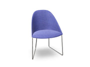 Cila Fully Upholstered Chair With Sled Base Chairs Arper 