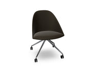 Cila Fully Upholtered Chair With Fixed Trestle Base Chairs Arper 