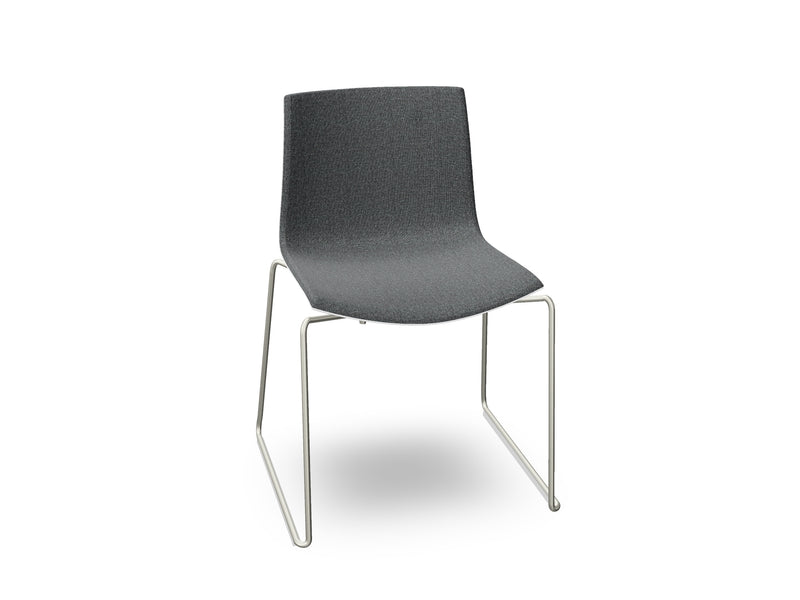 Catifa 46 Sled Base Polypropylene with Front-Face Upholstery