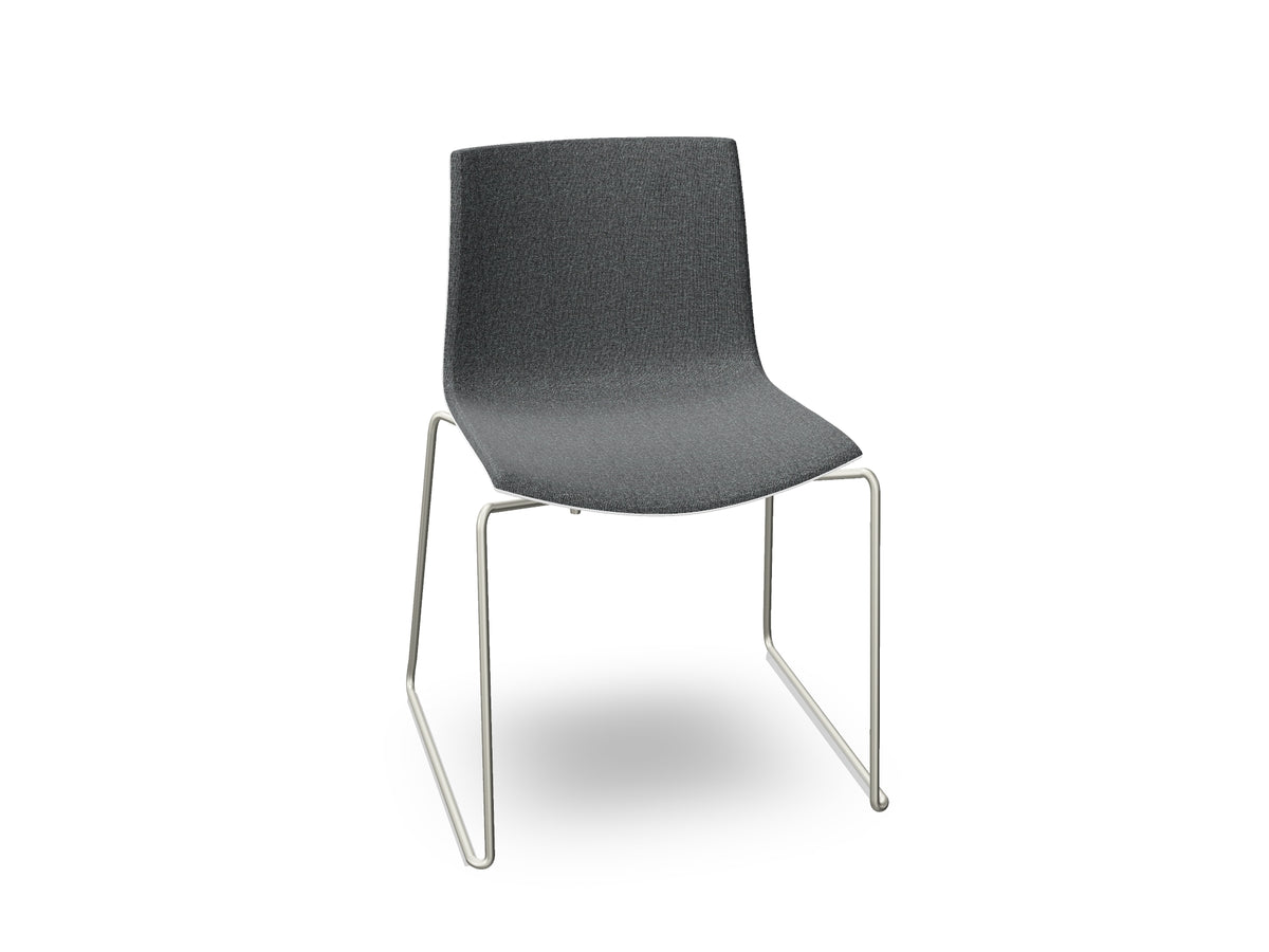 Catifa 46 Sled Base Polypropylene with Front-Face Upholstery