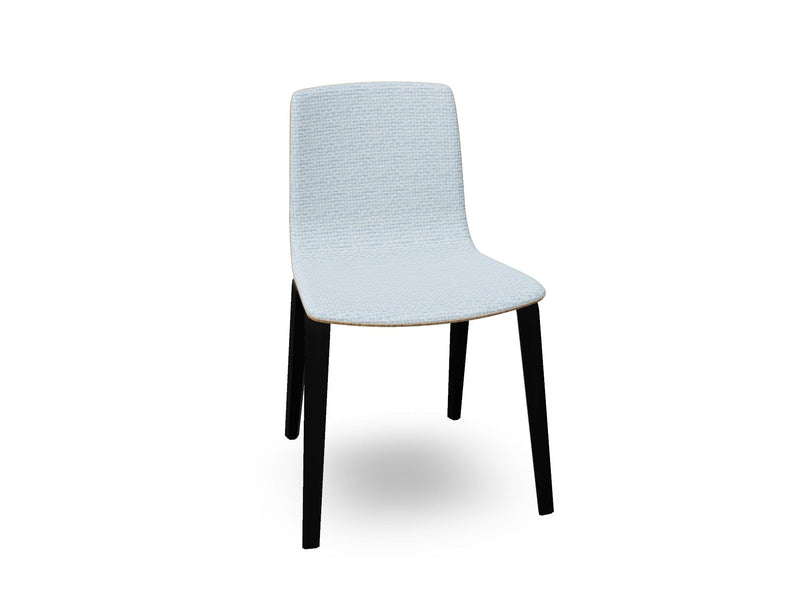 Aava 02 Wooden Chair with Front Upholstery Chairs Arper 