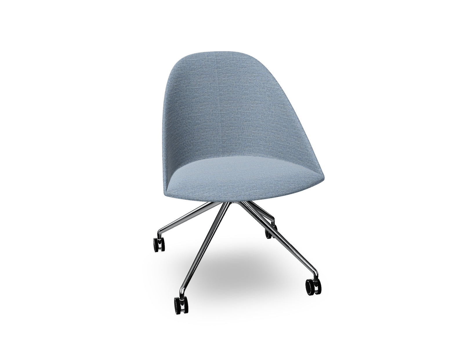 Cila Fully Upholtered Chair With Fixed Trestle Base