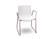 Catifa 46 Polypropylene Bi-Color Sled Base Chair Side/Dining Arper 