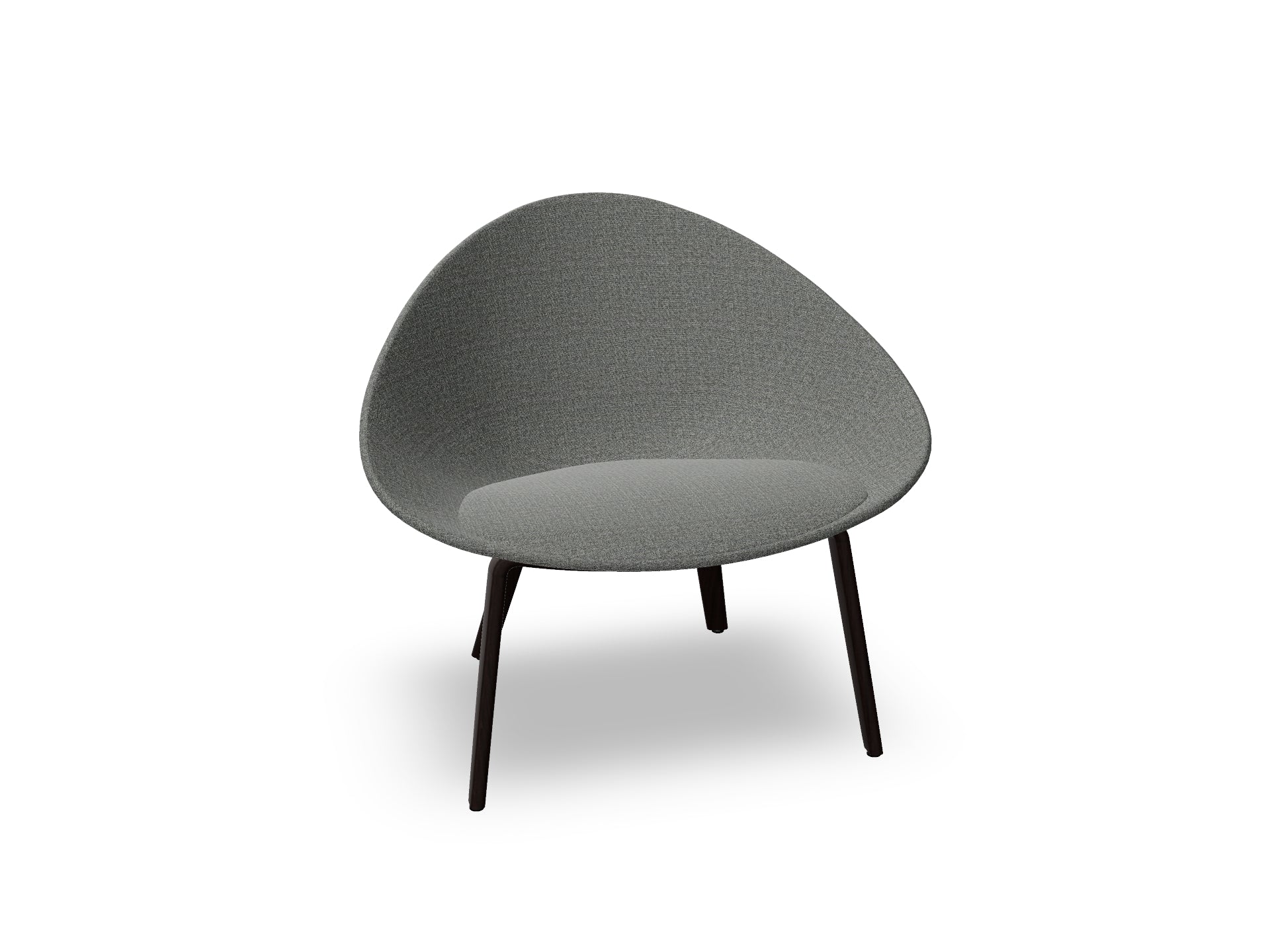 Adell 4 Leg Wood Lounge Chair With Fully Upholstered