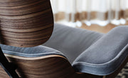 Eames Lounge Chair and Ottoman in Fabric by Herman Miller
