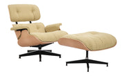 Eames Lounge Chair and Ottoman in Fabric by Herman Miller