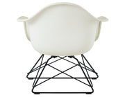 Eames Upholstered Armchair with Low Wire Base by Herman Miller