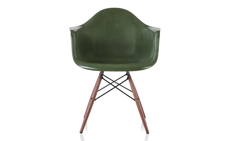 Eames Molded Fiberglass Armchair with Dowel Base by Herman Miller