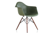 Eames Molded Fiberglass Armchair with Dowel Base by Herman Miller