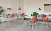 Eames Molded Fiberglass Armchair with Dowel Base by Herman Miller