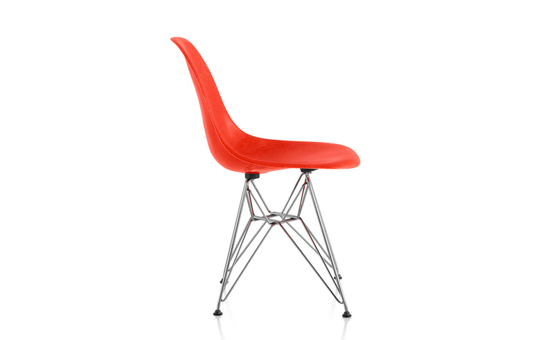 Eames Molded Fiberglass Side Chair with Wire Base by Herman Miller