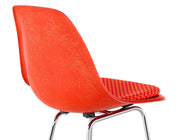 Eames Molded Fiberglass Stool with Seat Pad by Herman Miller