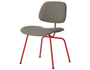 Eames Upholstered Molded Plastic Dining Chair Metal Base DCM EC-127 by Herman Miller