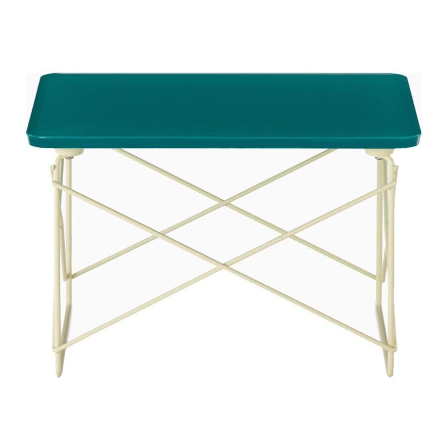 Eames Wire Base Low Table, Herman Miller x HAY side/end table herman miller Mint green top/Powder yellow base 