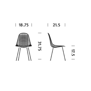 Eames Wire Chair With 4 Leg Base